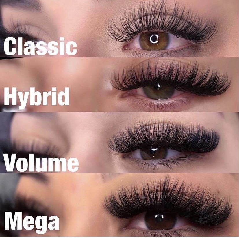 Comparatif d'extensions : classique, hybride, volume, méga
