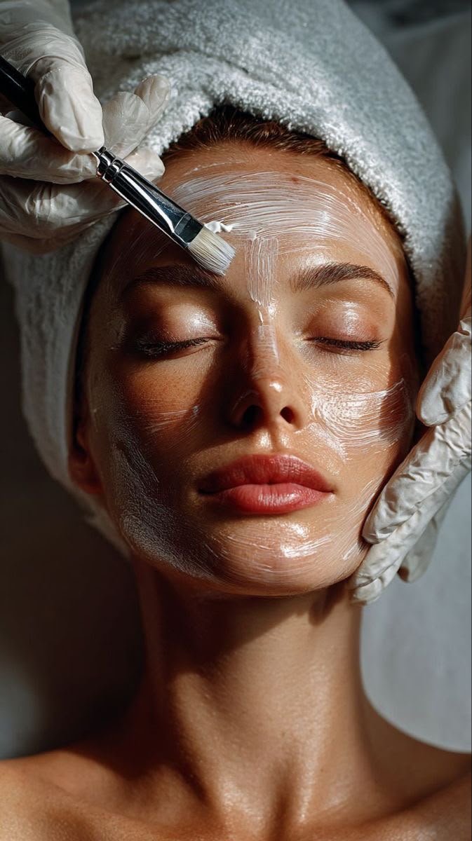Soin du visage lumineux, peau repulpée