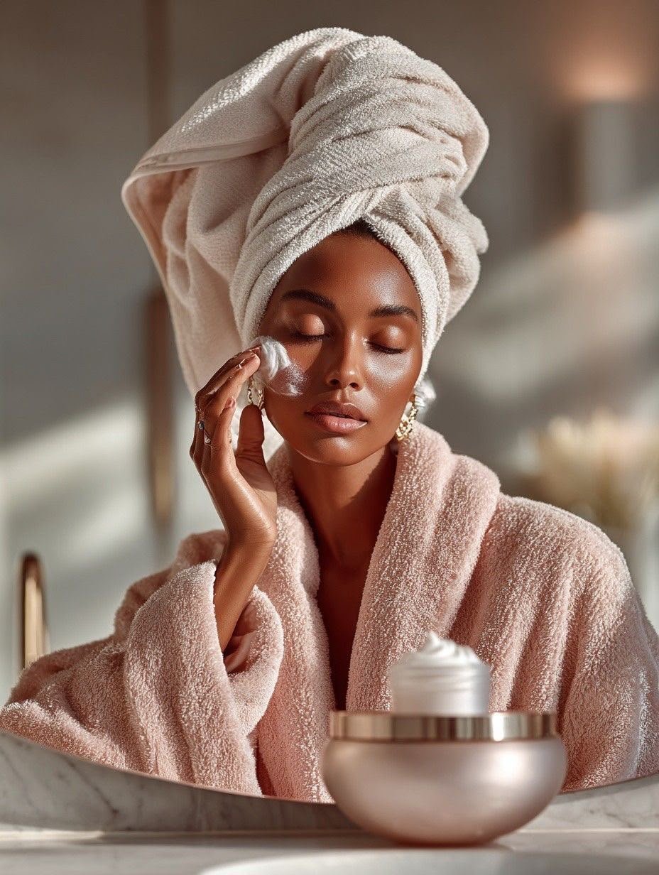 Rituel d'hydratation du visage à domicile