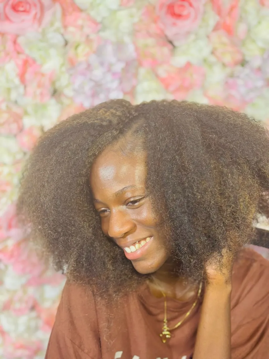 Tresses afro élégantes